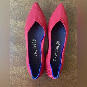 Rothy’s the point chili red EUC